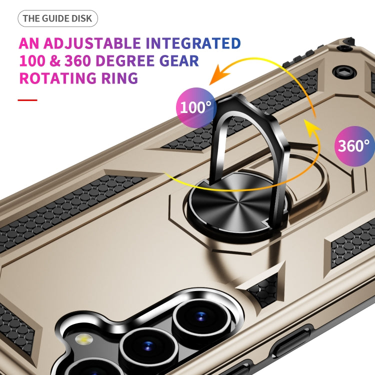 For Samsung Galaxy S24+ 5G Shockproof TPU + PC Phone Case(Gold) - Galaxy S24+ 5G Cases by PMC TechLife | Online Shopping South Africa | PMC TechLife