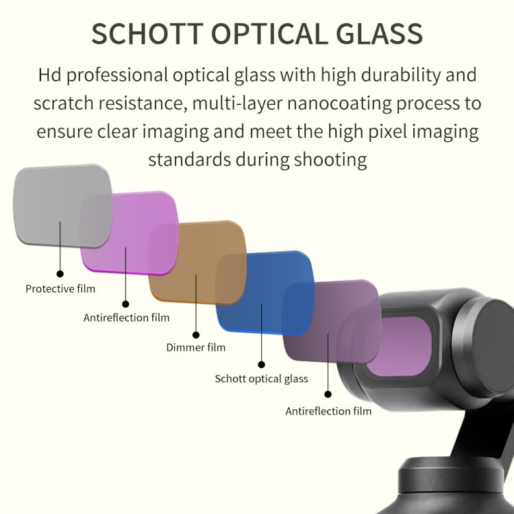 For DJI OSMO Pocket 3 JSR CB Series Camera Lens Filter, Filter:8 in 1 CPL ND NIGHT - free shipping - PMC TechLife - Order now!