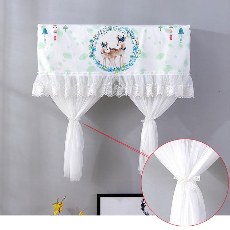 Do Not Take Dust-proof And Anti Direct Blowing Simple Wind Hanging Machine Air Conditioner Moon Cover, Size:Width 98 × Thickness 20 × Height 90cm(Round Leaf) - Dust Covers by PMC Jewellery | Online Shopping South Africa | PMC Jewellery | Buy Now Pay Later Mobicred