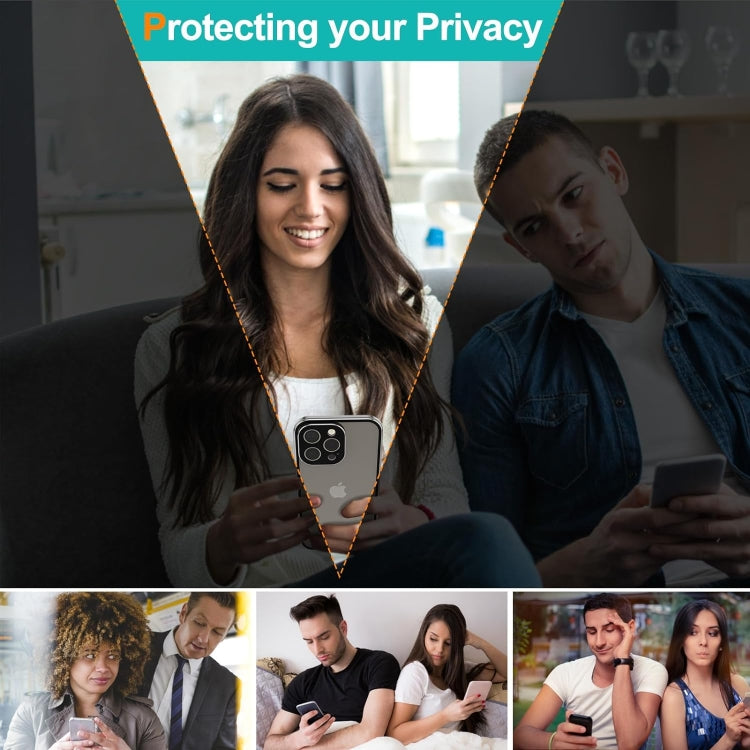 For iPhone 15 Anti-peeping Magnetic Double-sided Tempered Glass Phone Case(Blue) - iPhone 15 Cases by PMC TechLife | Online Shopping South Africa | PMC TechLife