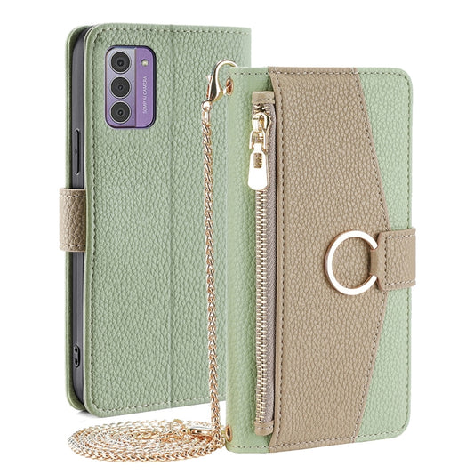 For Nokia G42 5G Crossbody Litchi Texture Leather Phone Case(Green) - Nokia Cases by PMC Jewellery | Online Shopping South Africa | PMC Jewellery | Buy Now Pay Later Mobicred