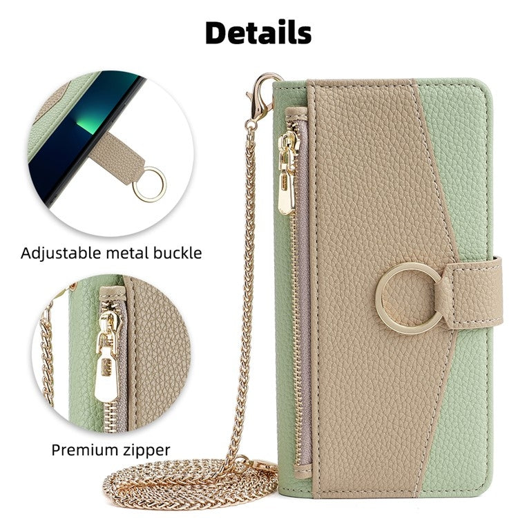 For Nokia C12 Crossbody Litchi Texture Leather Phone Case(Green) - Nokia Cases by PMC TechLife | Online Shopping South Africa | PMC TechLife | Buy Now Pay Later Mobicred