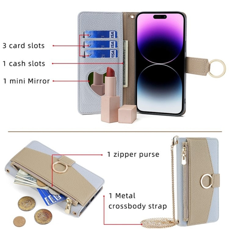 For Honor 80 Crossbody Litchi Texture Leather Phone Case(Blue) - free shipping - PMC TechLife - Order now!