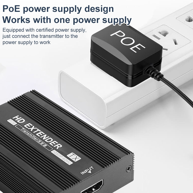 Measy ET1815 HDMI Extender Transmitter and Receiver Converter, Transmission Distance: 150m, Plug:UK - Amplifier by Measy | Online Shopping South Africa | PMC Jewellery | Buy Now Pay Later Mobicred