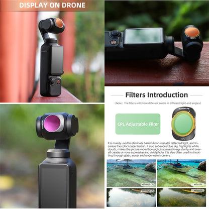 For DJI OSMO Pocket 3 Sunnylife Camera Lens Filter, Filter:CPL - Lens Accessories by Sunnylife | Online Shopping South Africa | PMC Jewellery | Buy Now Pay Later Mobicred