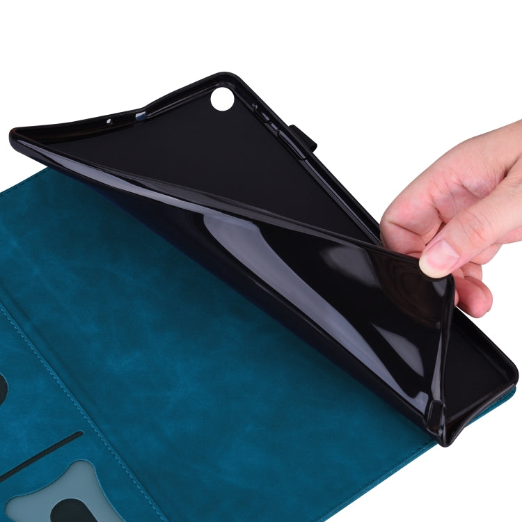 For Lenovo Tab M11 / Xiaoxin Pad 11 2024 2025 Business Shockproof Horizontal Flip Leather Tablet Case(Blue) - free shipping - PMC Jewellery - Order now!