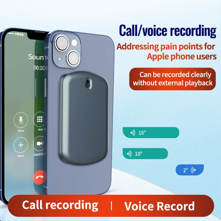 JNN A1 Strong Magnetic Mobile Call Voice Recorder, Memory:8GB(Black) - Recording Pen by JNN | Online Shopping South Africa | PMC TechLife | Buy Now Pay Later Mobicred
