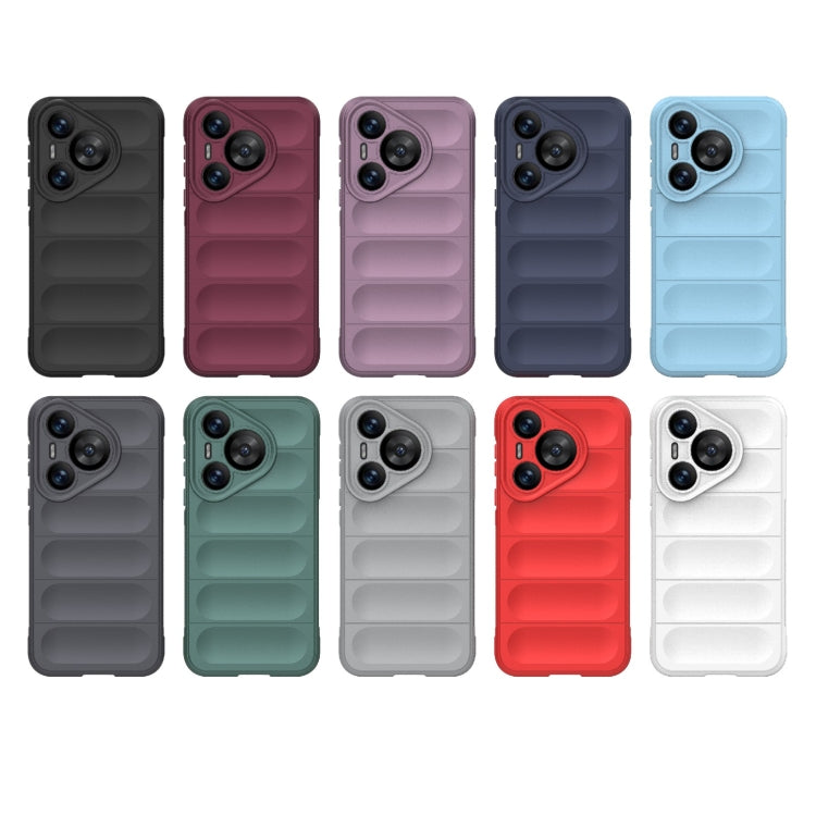 For Huawei Pura 70 Magic Shield TPU + Flannel Phone Case(Light Blue) - Huawei Cases by PMC TechLife | Online Shopping South Africa | PMC TechLife | Buy Now Pay Later Mobicred