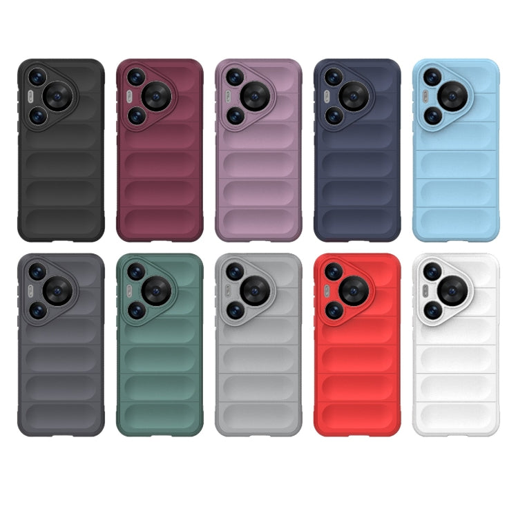 For Huawei Pura 70 Pro / 70 Pro+ Magic Shield TPU + Flannel Phone Case(White) - Huawei Cases by PMC TechLife | Online Shopping South Africa | PMC TechLife | Buy Now Pay Later Mobicred