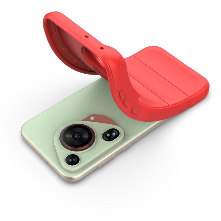 For Huawei Pura 70 Ultra Magic Shield TPU + Flannel Phone Case(Red) - Huawei Cases by PMC TechLife | Online Shopping South Africa | PMC TechLife | Buy Now Pay Later Mobicred
