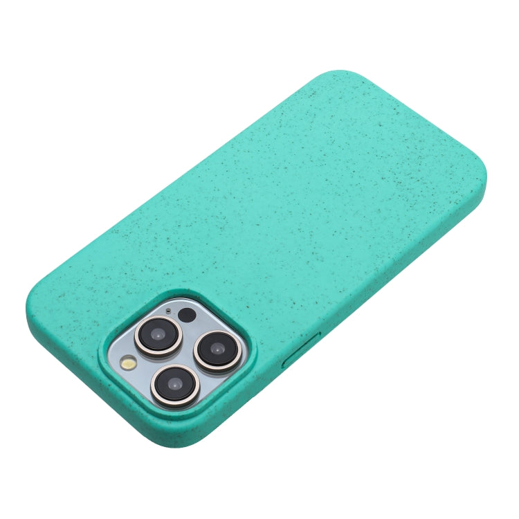 For iPhone 15 Pro Max Wheat MagSafe Magnetic Straw Material + TPU Phone Case(Green) - iPhone 15 Pro Max Cases by PMC TechLife | Online Shopping South Africa | PMC TechLife