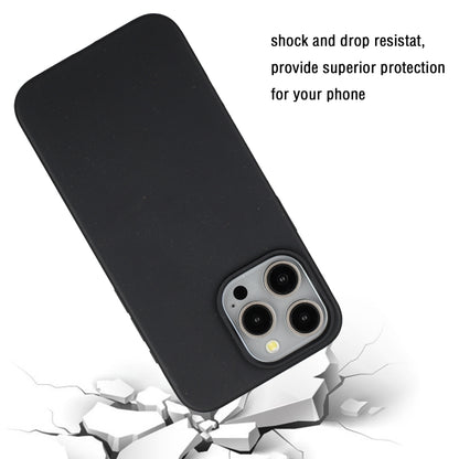 For iPhone 12 Pro Max Wheat MagSafe Magnetic Straw Material + TPU Phone Case(Black) - iPhone 12 Pro Max Cases by PMC Jewellery | Online Shopping South Africa | PMC Jewellery