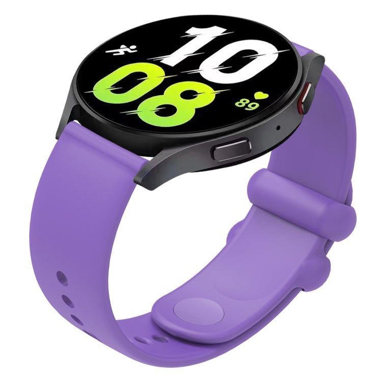 18mm Universal Solid Color Reverse Buckle Silicone Watch Band(Purple) - free shipping - PMC TechLife - Order now!