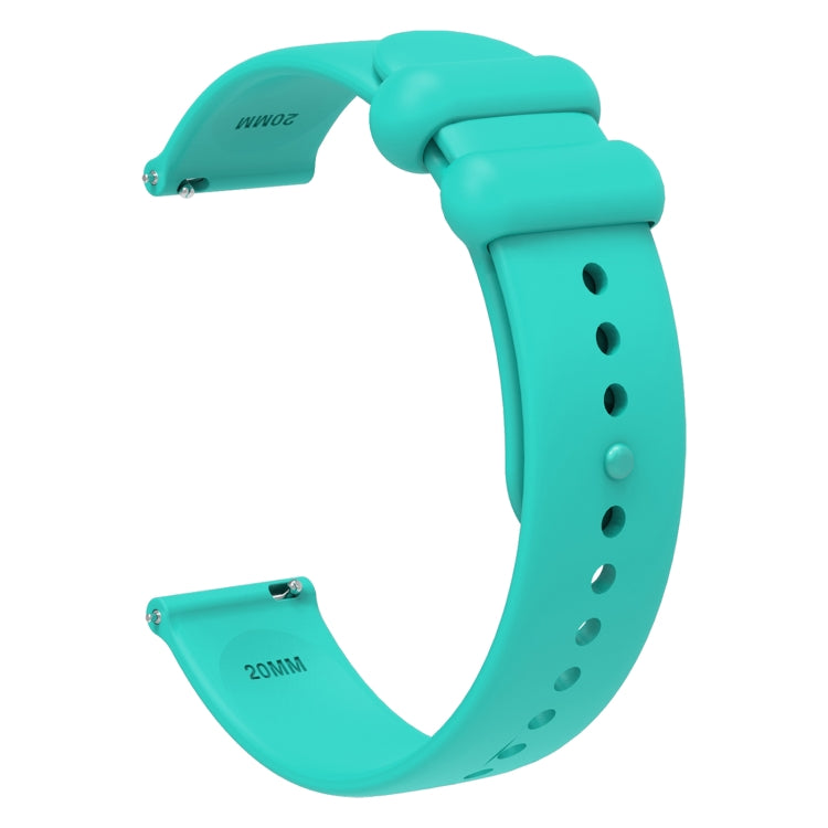 18mm Universal Solid Color Reverse Buckle Silicone Watch Band(Teal) - free shipping - PMC TechLife - Order now!