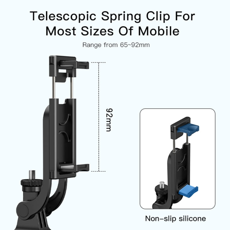 Yesido SF13 Retractable Extended Bluetooth Tripod Phone Live Streaming Selfie Stand(Black) - Selfie Sticks by Yesido | Online Shopping South Africa | PMC TechLife | Buy Now Pay Later Mobicred