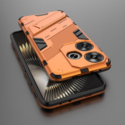 For Xiaomi Redmi Turbo 3 5G Punk Armor 2 in 1 PC + TPU Phone Case with Holder(Orange) - Xiaomi Cases by PMC Jewellery | Online Shopping South Africa | PMC Jewellery | Buy Now Pay Later Mobicred