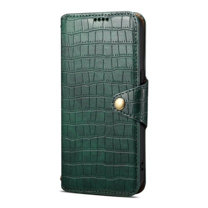 For Samsung Galaxy S24 Ultra 5G Denior Crocodile Texture Oil Edge Leather Phone Case(Green) - Galaxy S24 Ultra 5G Cases by Denior | Online Shopping South Africa | PMC Jewellery | Buy Now Pay Later Mobicred