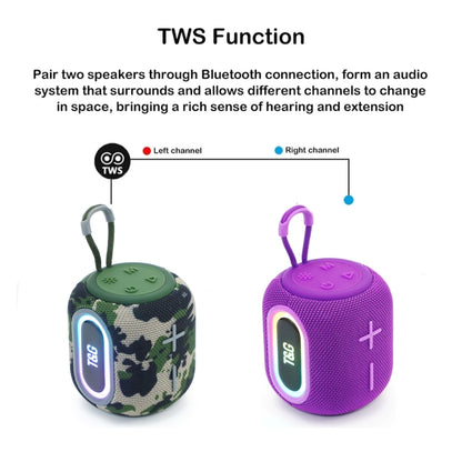 T&G TG664 LED Portable Subwoofer Wireless Bluetooth Speaker(Grey) - Desktop Speaker by T&G | Online Shopping South Africa | PMC Jewellery | Buy Now Pay Later Mobicred