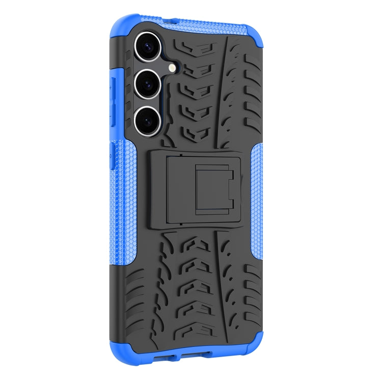 For Samsung Galaxy S24+ Tire Texture TPU + PC Phone Case with Holder(Blue) - free shipping - PMC TechLife - Order now!