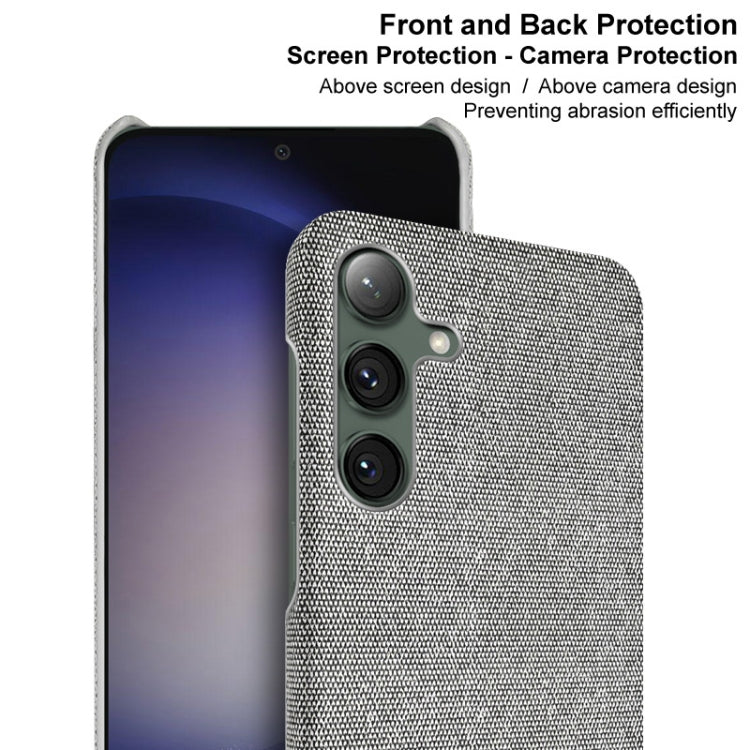 For Samsung Galaxy S24+ 5G imak Ruiyi Series Cloth Texture PU + PC Phone Case(Black) - Galaxy S24+ 5G Cases by imak | Online Shopping South Africa | PMC Jewellery | Buy Now Pay Later Mobicred