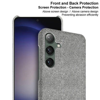 For Samsung Galaxy S24+ 5G imak Ruiyi Series Cloth Texture PU + PC Phone Case(Light Grey) - Galaxy S24+ 5G Cases by imak | Online Shopping South Africa | PMC Jewellery | Buy Now Pay Later Mobicred