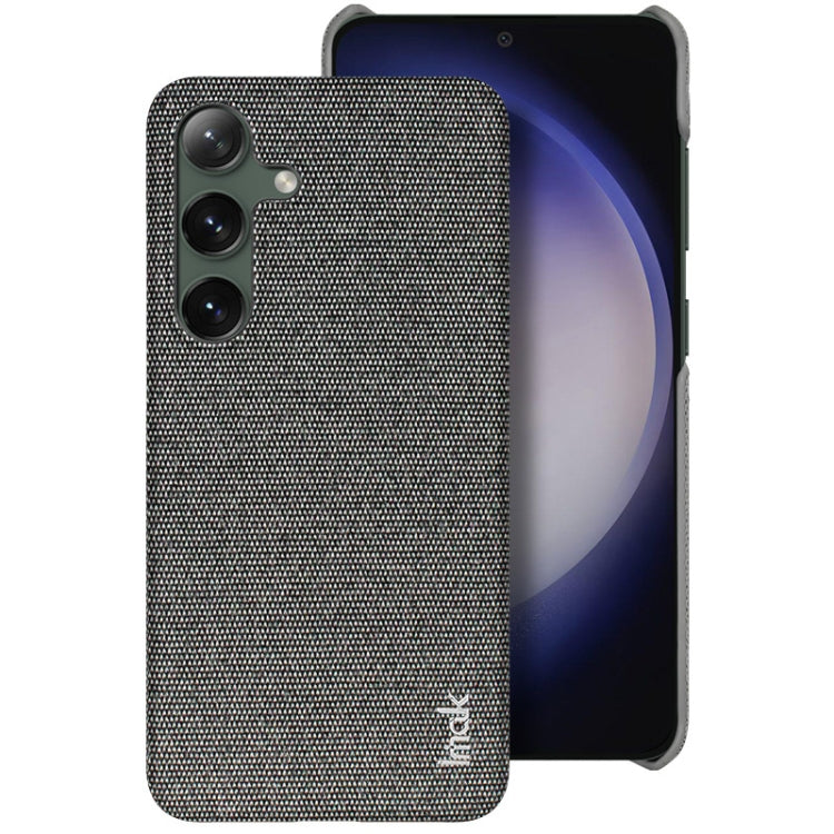 For Samsung Galaxy S24+ 5G imak Ruiyi Series Cloth Texture PU + PC Phone Case(Dark Grey) - Galaxy S24+ 5G Cases by imak | Online Shopping South Africa | PMC Jewellery | Buy Now Pay Later Mobicred