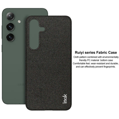 For Samsung Galaxy S24 5G imak Ruiyi Series Cloth Texture PU + PC Phone Case(Black) - Galaxy S24 5G Cases by imak | Online Shopping South Africa | PMC Jewellery | Buy Now Pay Later Mobicred