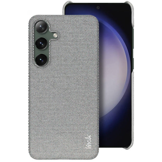 For Samsung Galaxy S24 5G imak Ruiyi Series Cloth Texture PU + PC Phone Case(Light Grey) - Galaxy S24 5G Cases by imak | Online Shopping South Africa | PMC Jewellery | Buy Now Pay Later Mobicred