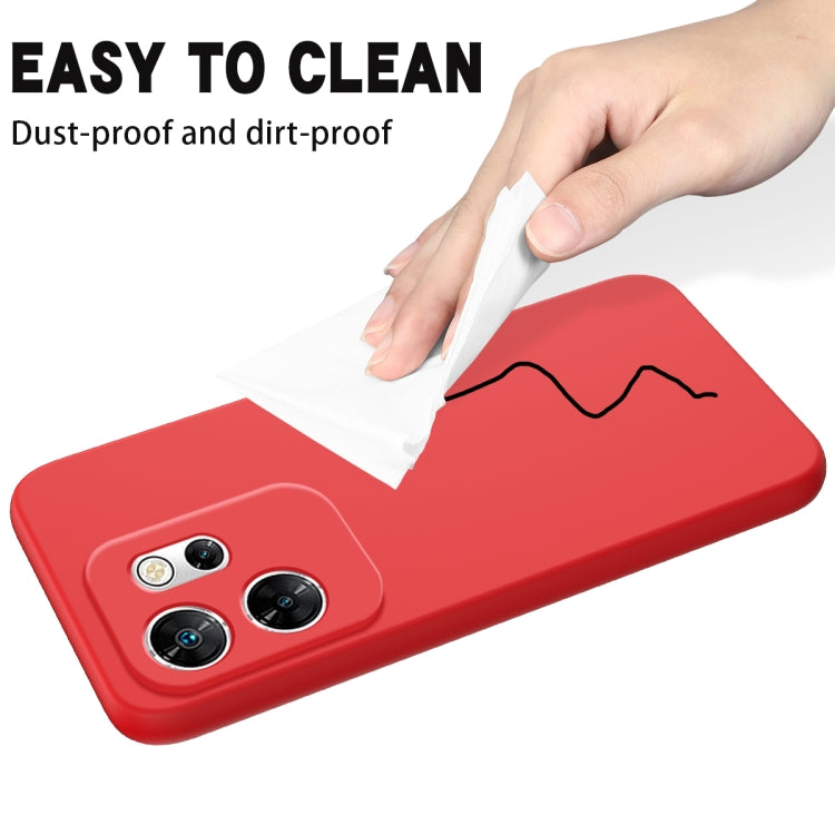 For Infinix Zero 30 4G Solid Color Liquid Silicone Dropproof Full Coverage Protective Case(Red) - Infinix Cases by PMC TechLife | Online Shopping South Africa | PMC TechLife | Buy Now Pay Later Mobicred
