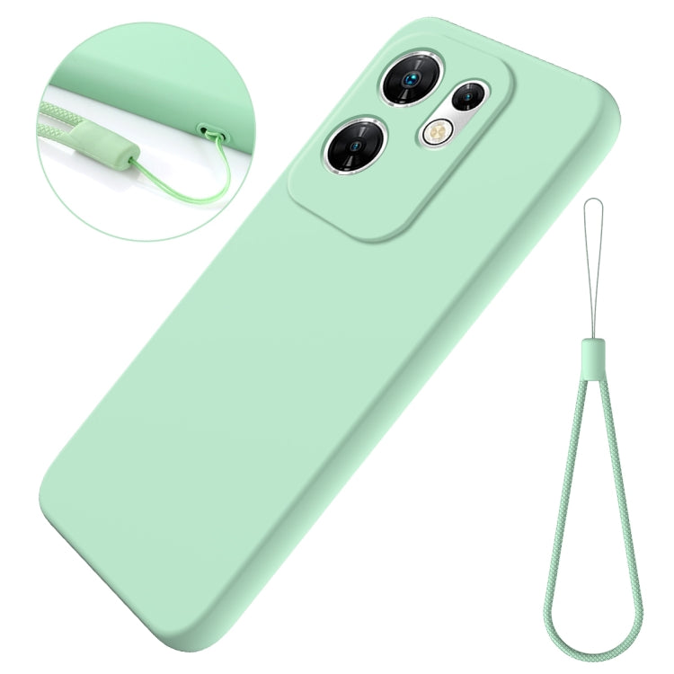 For Infinix Zero 30 4G Solid Color Liquid Silicone Dropproof Full Coverage Protective Case(Green) - Infinix Cases by PMC TechLife | Online Shopping South Africa | PMC TechLife | Buy Now Pay Later Mobicred