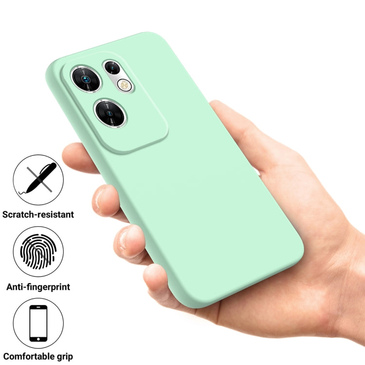 For Infinix Zero 30 4G Solid Color Liquid Silicone Dropproof Full Coverage Protective Case(Green) - Infinix Cases by PMC TechLife | Online Shopping South Africa | PMC TechLife | Buy Now Pay Later Mobicred