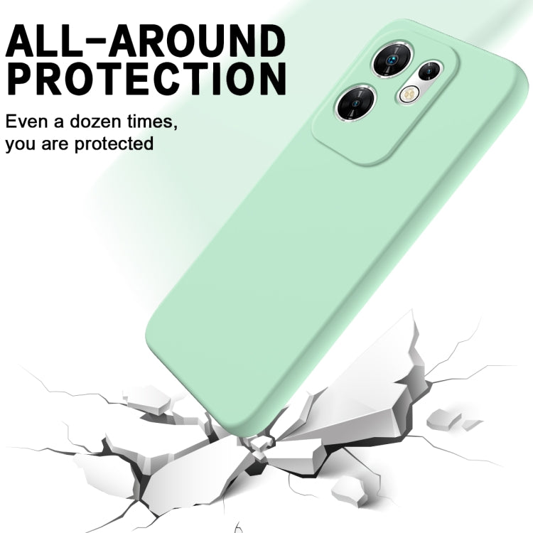 For Infinix Zero 30 4G Solid Color Liquid Silicone Dropproof Full Coverage Protective Case(Green) - Infinix Cases by PMC TechLife | Online Shopping South Africa | PMC TechLife | Buy Now Pay Later Mobicred