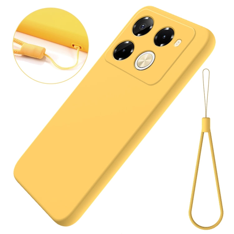 For Infinix Note 40 Pro 5G / 40 Pro+ 5G Solid Color Liquid Silicone Dropproof Full Coverage Protective Case(Yellow) - Infinix Cases by PMC TechLife | Online Shopping South Africa | PMC TechLife | Buy Now Pay Later Mobicred