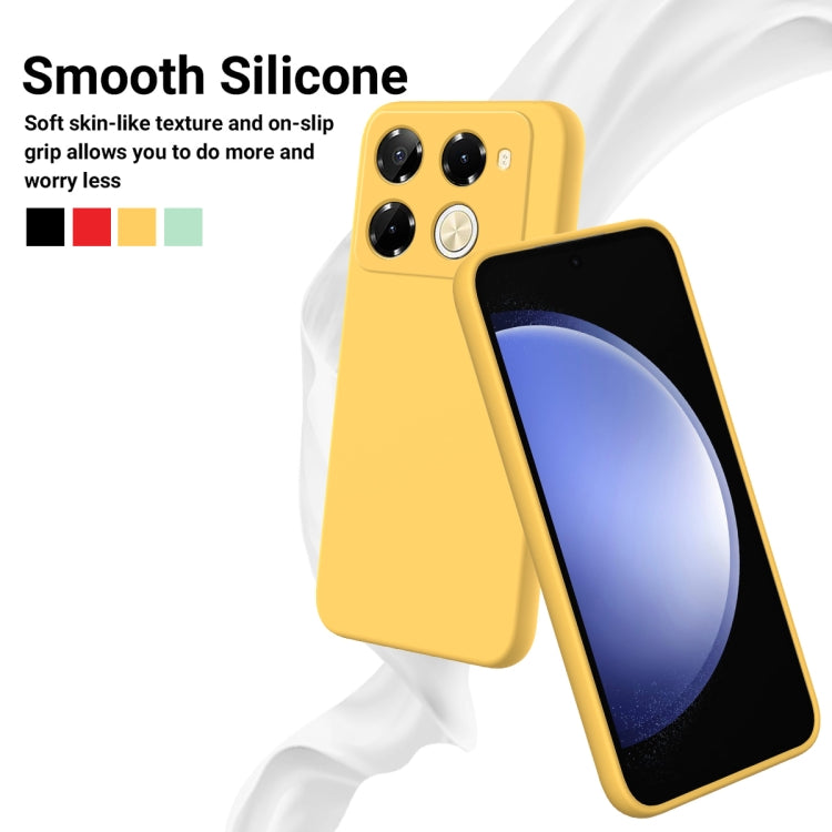 For Infinix Note 40 Pro 5G / 40 Pro+ 5G Solid Color Liquid Silicone Dropproof Full Coverage Protective Case(Yellow) - Infinix Cases by PMC TechLife | Online Shopping South Africa | PMC TechLife | Buy Now Pay Later Mobicred