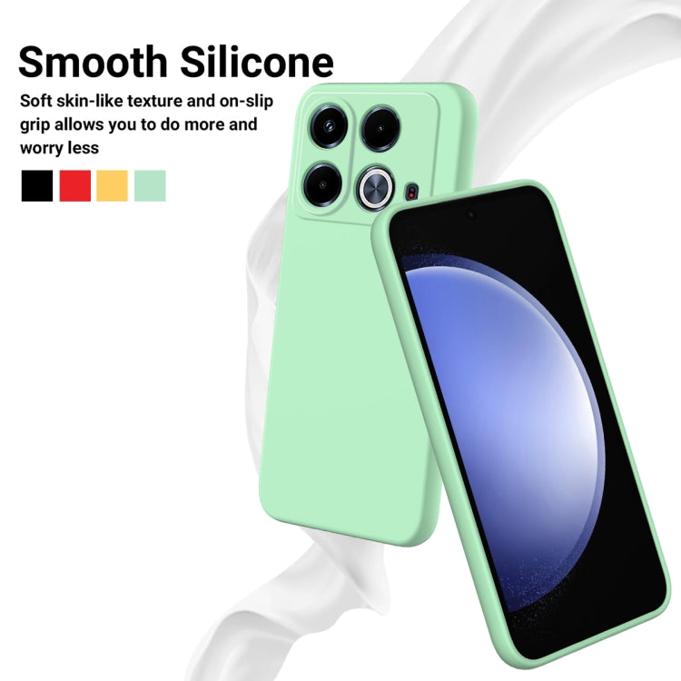 For Infinix Note 40 4G Solid Color Liquid Silicone Dropproof Full Coverage Phone Case(Green) - free shipping - PMC TechLife - Order now!
