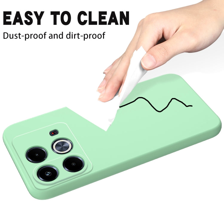 For Infinix Note 40 4G Solid Color Liquid Silicone Dropproof Full Coverage Phone Case(Green) - free shipping - PMC TechLife - Order now!