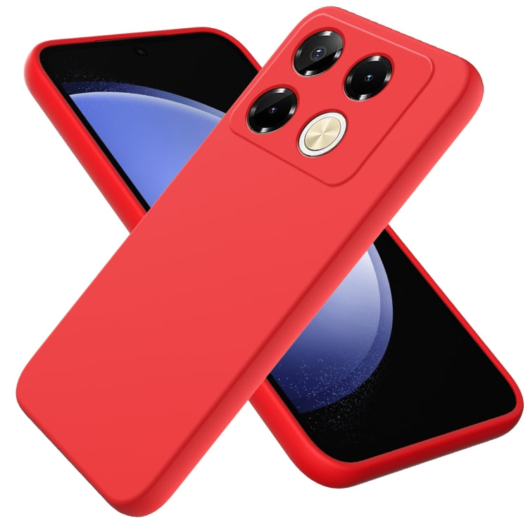 For Infinix Note 40 Pro 4G Solid Color Liquid Silicone Dropproof Full Coverage Protective Case(Red) - Infinix Cases by PMC TechLife | Online Shopping South Africa | PMC TechLife | Buy Now Pay Later Mobicred