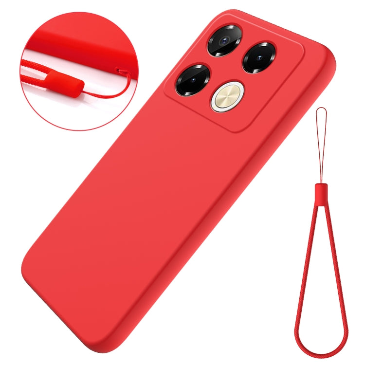 For Infinix Note 40 Pro 4G Solid Color Liquid Silicone Dropproof Full Coverage Protective Case(Red) - Infinix Cases by PMC TechLife | Online Shopping South Africa | PMC TechLife | Buy Now Pay Later Mobicred