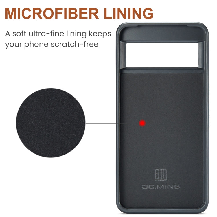 For Google Pixel 8 Pro DG.MING M5 Series Zip RFID Multi Card Detachable Leather Phone Case(Green) - free shipping - PMC TechLife - Order now!