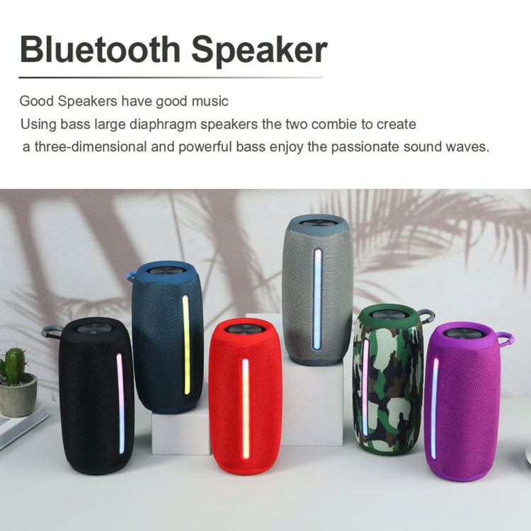 T&G TG663 Portable Colorful LED Wireless Bluetooth Speaker Outdoor Subwoofer(Grey) - Desktop Speaker by T&G | Online Shopping South Africa | PMC Jewellery | Buy Now Pay Later Mobicred