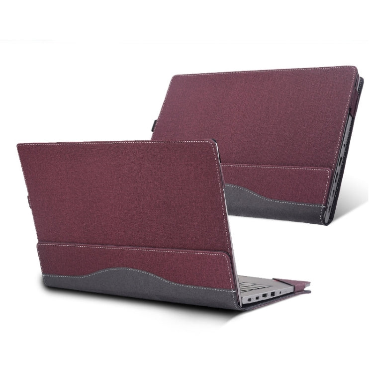 For Lenovo V15 G3 ABA / IAP Laptop Leather Anti-Fall Protective Case(Wine Red) - 15.6 - 17 inch by PMC Jewellery | Online Shopping South Africa | PMC Jewellery | Buy Now Pay Later Mobicred