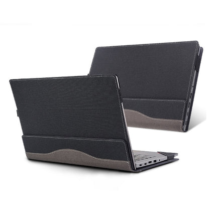 For Lenovo K14 Gen 1 Laptop Leather Anti-Fall Protective Case(Black) - 14.1 inch by PMC Jewellery | Online Shopping South Africa | PMC Jewellery | Buy Now Pay Later Mobicred