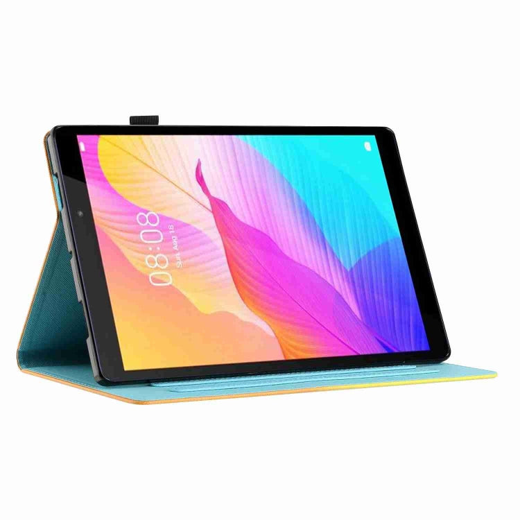 For iPad 11 Pro 2024 / 2020 / Air 4 10.9 Painted Pattern Stitching Smart Leather Tablet Case(Bougainvillea) - iPad Air (2022) / (2020) 10.9 Cases by PMC TechLife | Online Shopping South Africa | PMC TechLife | Buy Now Pay Later Mobicred