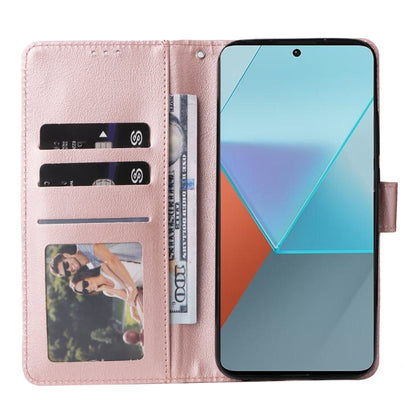 For Xiaomi Redmi Note 13 Pro 5G Multifunctional Horizontal Flip Leather Phone Case with Three Card Slot(Rose Gold) - Note 13 Pro Cases by PMC Jewellery | Online Shopping South Africa | PMC Jewellery | Buy Now Pay Later Mobicred