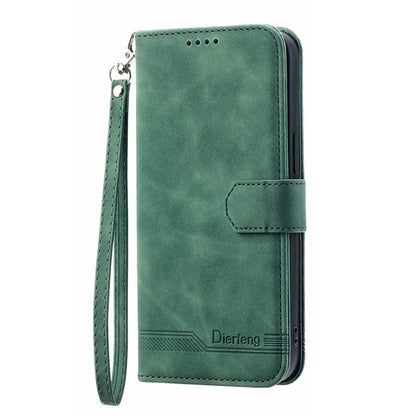 For Google Pixel 9 Dierfeng Dream Line TPU + PU Leather Phone Case(Green) - Google Cases by PMC Jewellery | Online Shopping South Africa | PMC Jewellery | Buy Now Pay Later Mobicred