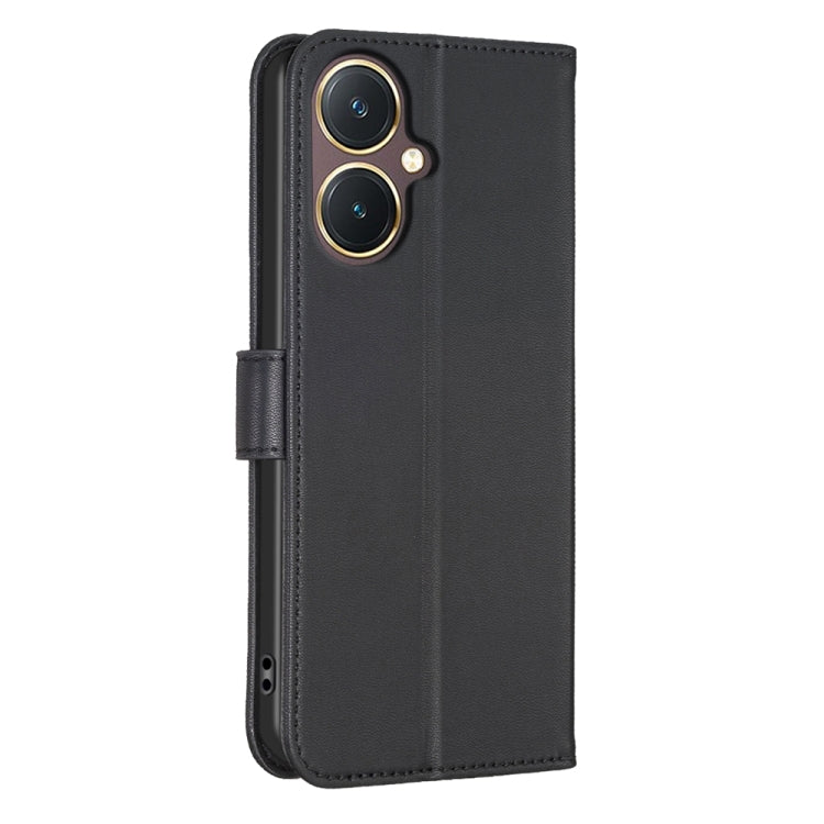 For vivo Y27 4G Four-leaf Embossed Leather Phone Case(Black) - vivo Cases by PMC TechLife | Online Shopping South Africa | PMC TechLife