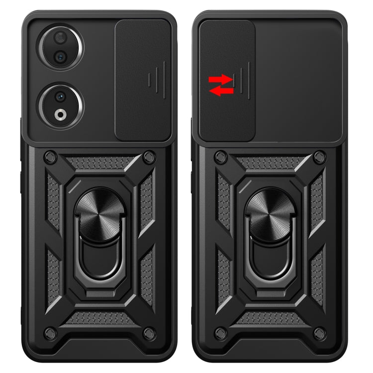For Honor 90 5G Sliding Camera Cover Design TPU+PC Phone Case(Green) - Honor Cases by PMC TechLife | Online Shopping South Africa | PMC TechLife | Buy Now Pay Later Mobicred