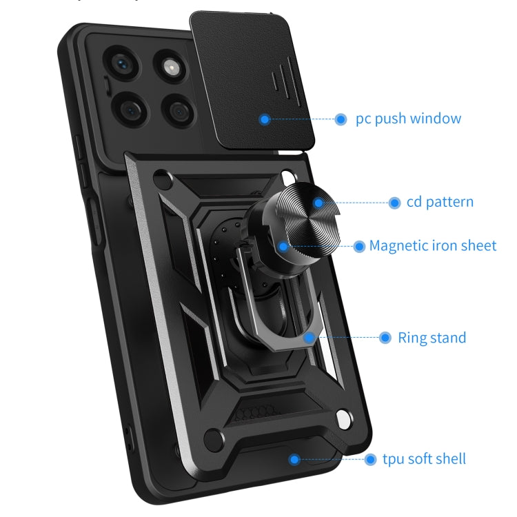 For Honor X8b Sliding Camera Cover Design TPU+PC Phone Case(Green) - Honor Cases by PMC TechLife | Online Shopping South Africa | PMC TechLife | Buy Now Pay Later Mobicred