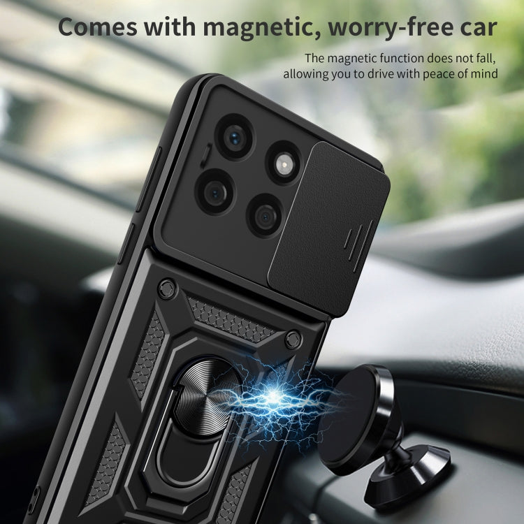 For Honor X8b Sliding Camera Cover Design TPU+PC Phone Case(Rose Gold) - Honor Cases by PMC TechLife | Online Shopping South Africa | PMC TechLife | Buy Now Pay Later Mobicred
