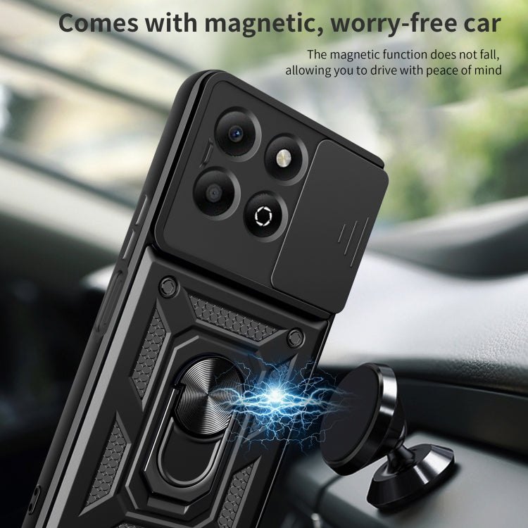 For Honor X6b 4G Sliding Camera Cover Design TPU+PC Phone Case(Green) - free shipping - PMC TechLife - Order now!